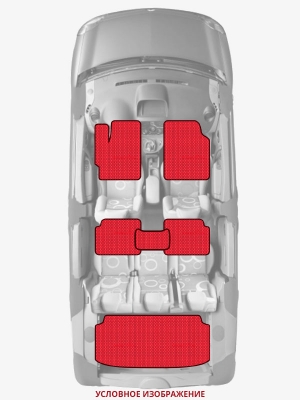 ЭВА коврики «Queen Lux» комплект для Nissan Pathfinder
